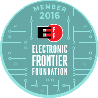 EFF Member Badge for 2016